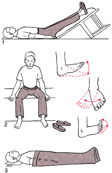 Elevating the feetFeet Exercises