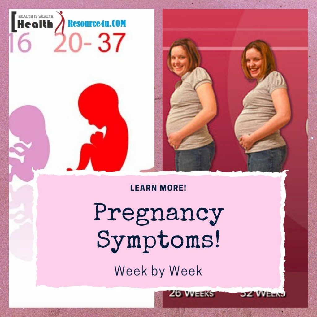 Pregnancy Symptoms Week By Week Week 1 36 